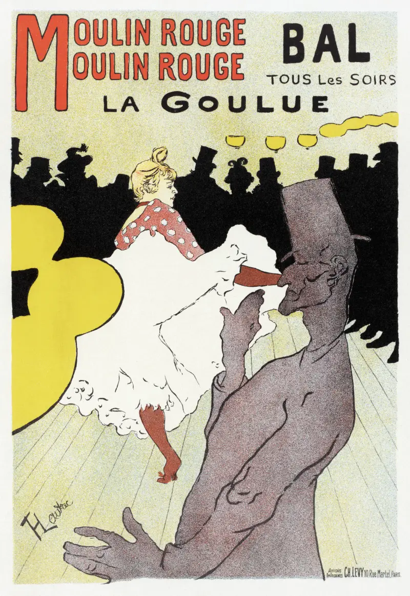 Moulin Rouge Toulouse-Lautrec Theatre Cabaret Poster